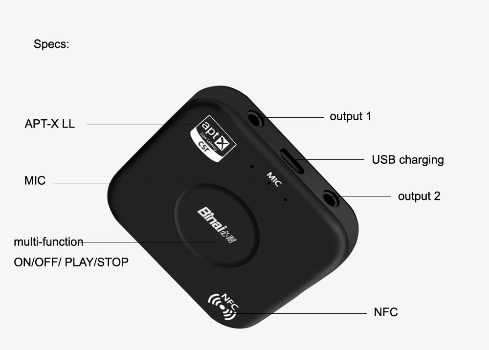 Binai B22 G7 Plus Bluetooth Adapter