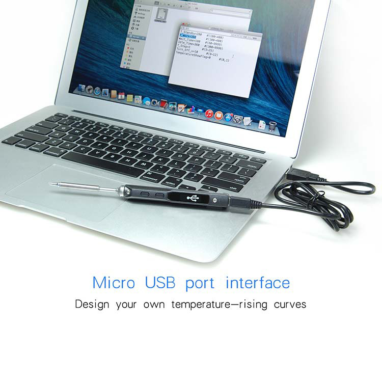 TS100 Digital OLED Programable Mini Soldering Iron Built-in STM32 Chip