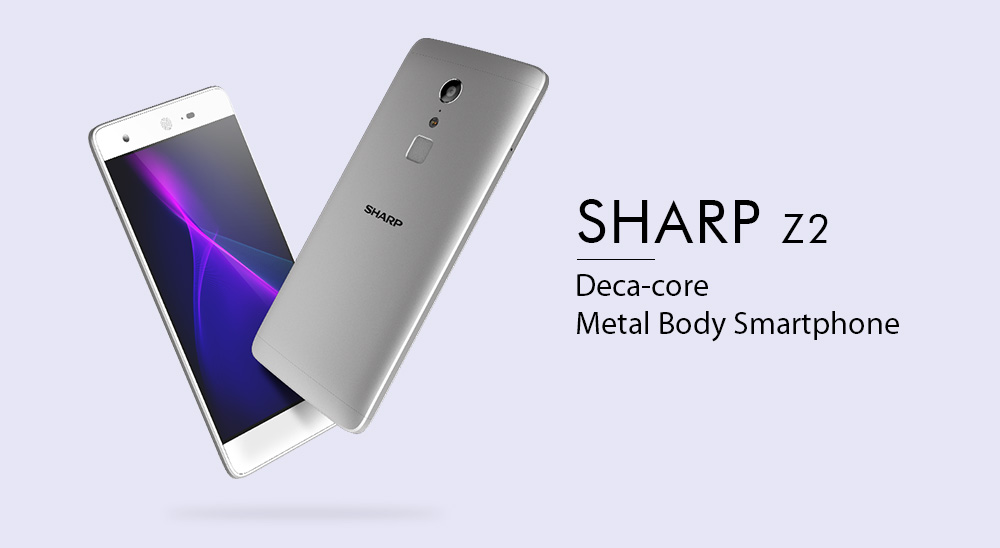 [HK Stock]SHARP Z2 FS8002 5.5 Inch 4G LTE Smartphone FHD Screen 4GB 32GB 16.0MP Cam Helio X20 Deca Core Android 6.0 Touch ID Metal Unibody - Gold