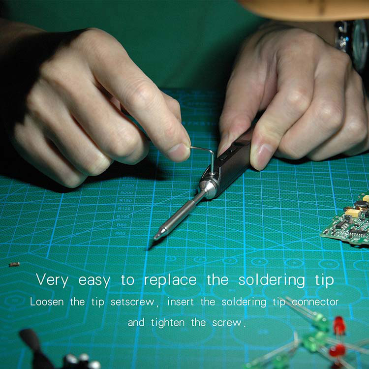 TS100 Digital OLED Programable Mini Soldering Iron Built-in STM32 Chip