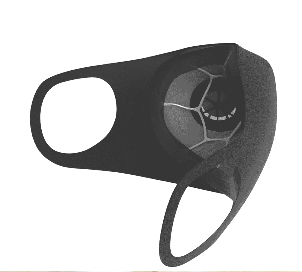 Xiaomi Mijia Smartmi Filter Mask Block 97% PM 2.5 With Ventilating Valve 3 PCS - Black