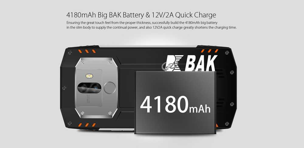 [HK Stock]Blackview BV9000 Pro 5.7 Inch 4G LTE Smartphone 18:9  FHD+ Full Screen Waterproof IP68 6GB 128GB Helio P25 Octa Core Dual Rear Camera Android 7.1 4180mAh Quick Charge NFC - Silver