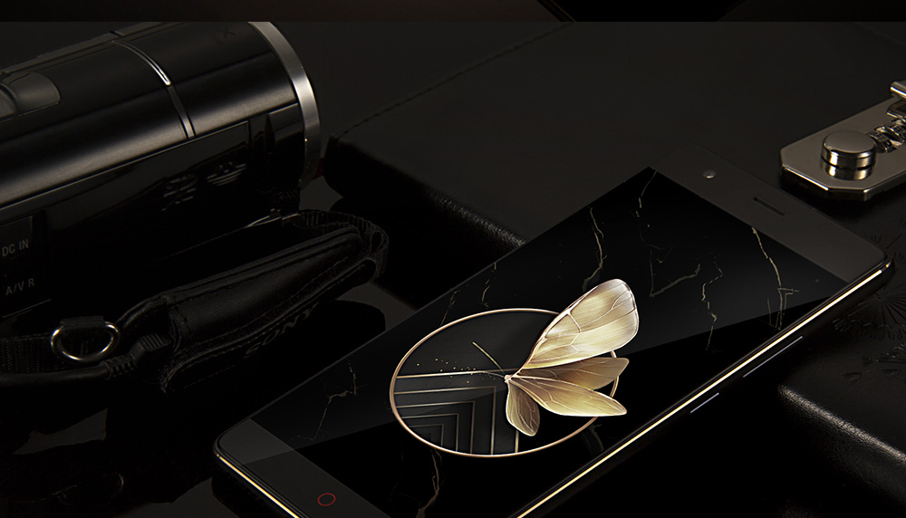 [Germany Stock][Package B][Official Global Version]ZTE Nubia Z17 Lite 5.5 Inch Smartphone 6GB 64GB 13.0MP Dual Rear Camera Snapdragon 653 Octa Core Android 7.1 (Black Gold) + Soft Case + Tempered Glass