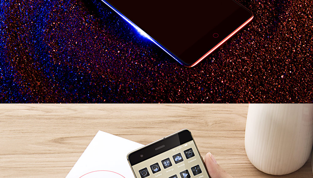 [Germany Stock][Official Global Version]ZTE Nubia Z17 Lite 5.5 Inch Smartphone 6GB 64GB 13.0MP Dual Rear Camera Snapdragon 653 Octa Core Android 7.1 NFC QC3.0 Metal Body - Black Gold