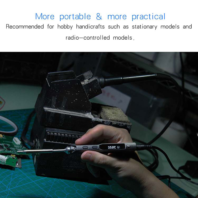 TS100 Digital OLED Programable Mini Soldering Iron Built-in STM32 Chip