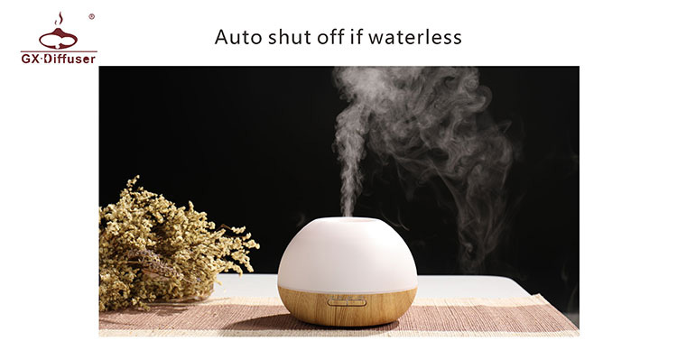 GX.Diffuser GX-19K 300ml Ultrasonic Essential Oil Diffuser Cool Mist Humidifier Timer Setting LED Night Light -Wood