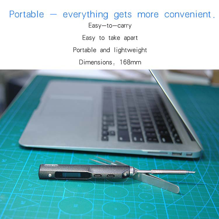 TS100 Digital OLED Programable Mini Soldering Iron Built-in STM32 Chip