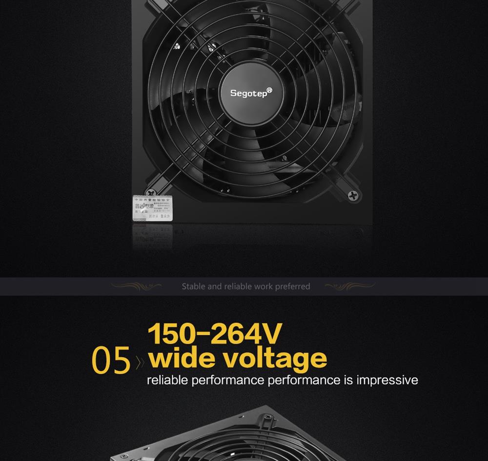 Segotep GP1800G 1700W Power Supply Mining Version With 14cm Fan - Black