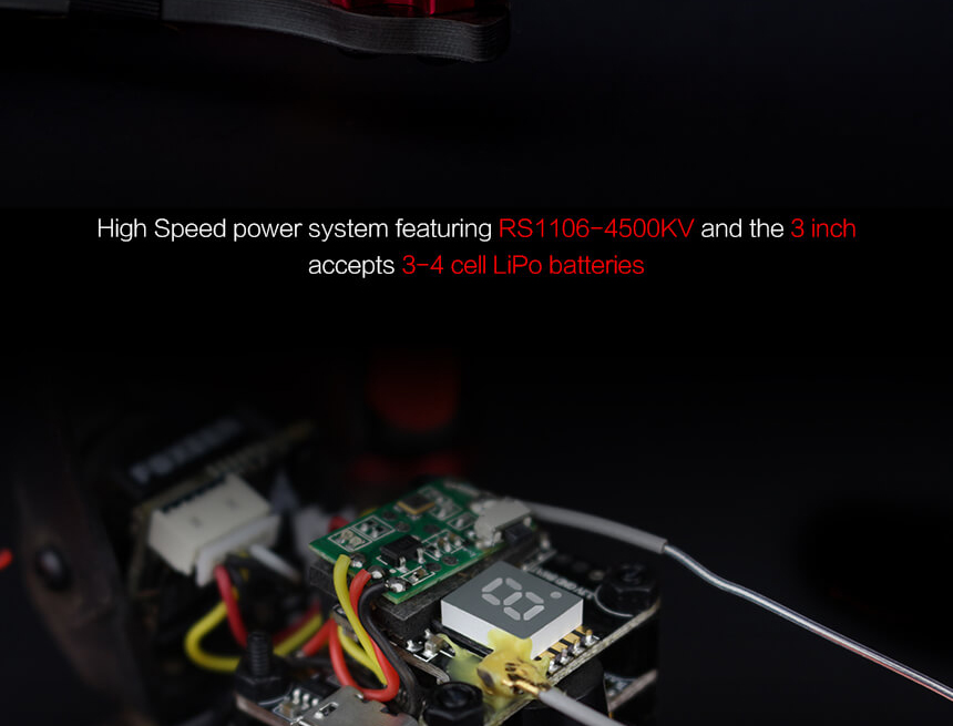 Emax Babyhawk-R 136mm Brushless FPV Racing Drone with F3 AIO FC 12A 3-4S 4In1 BLheli_S ESC 5.8G 40CH VTX - PNP