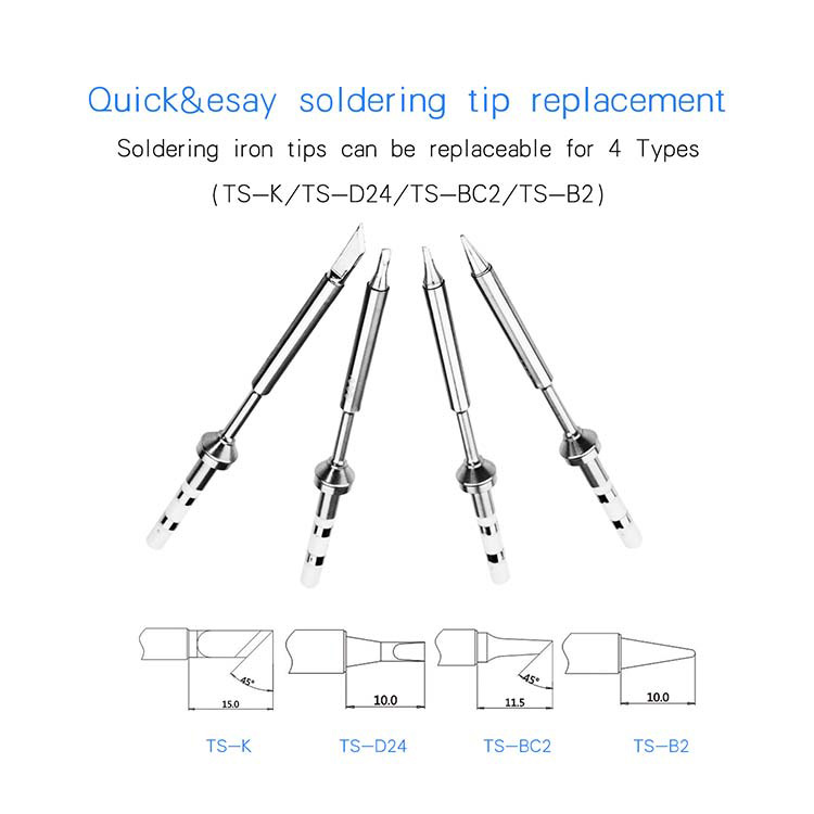 TS100 Digital OLED Programable Mini Soldering Iron Built-in STM32 Chip