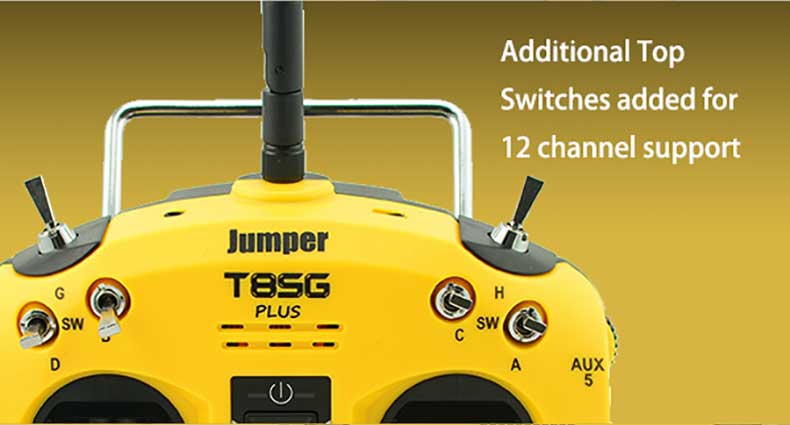 Jumper T8SG Plus V2.0 Hall Gimbal OLED Display Advanced Multi-protocal Transmitter JR/FrSKY Compatible Module - Mode 1