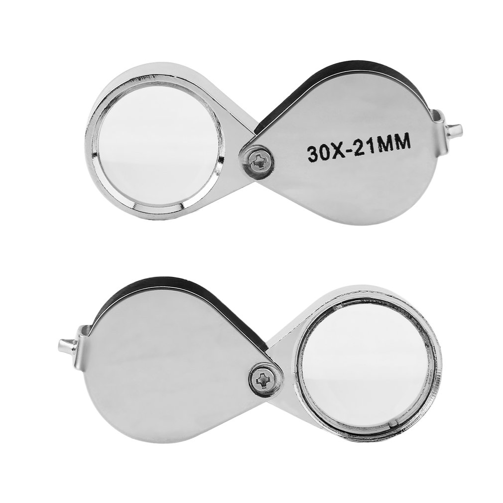 30X Glass Magnifying Magnifier Jeweler Eye Jewelry Loupe Loop
