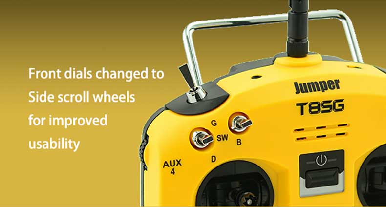 Jumper T8SG Plus V2.0 Hall Gimbal OLED Display Advanced Multi-protocal Transmitter JR/FrSKY Compatible Module - Mode 2