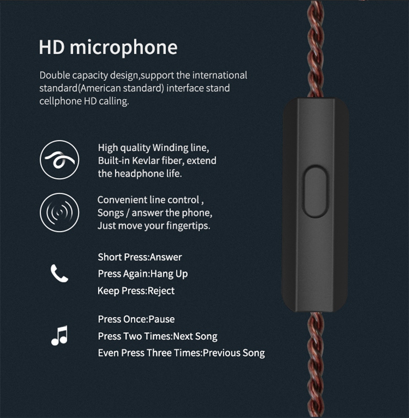 KZ ZS10 HiFi 10 Drivers 4BA+1DD Hybrid Earphone 4 Balanced Armature Dynamic Heavy Bass Headphone