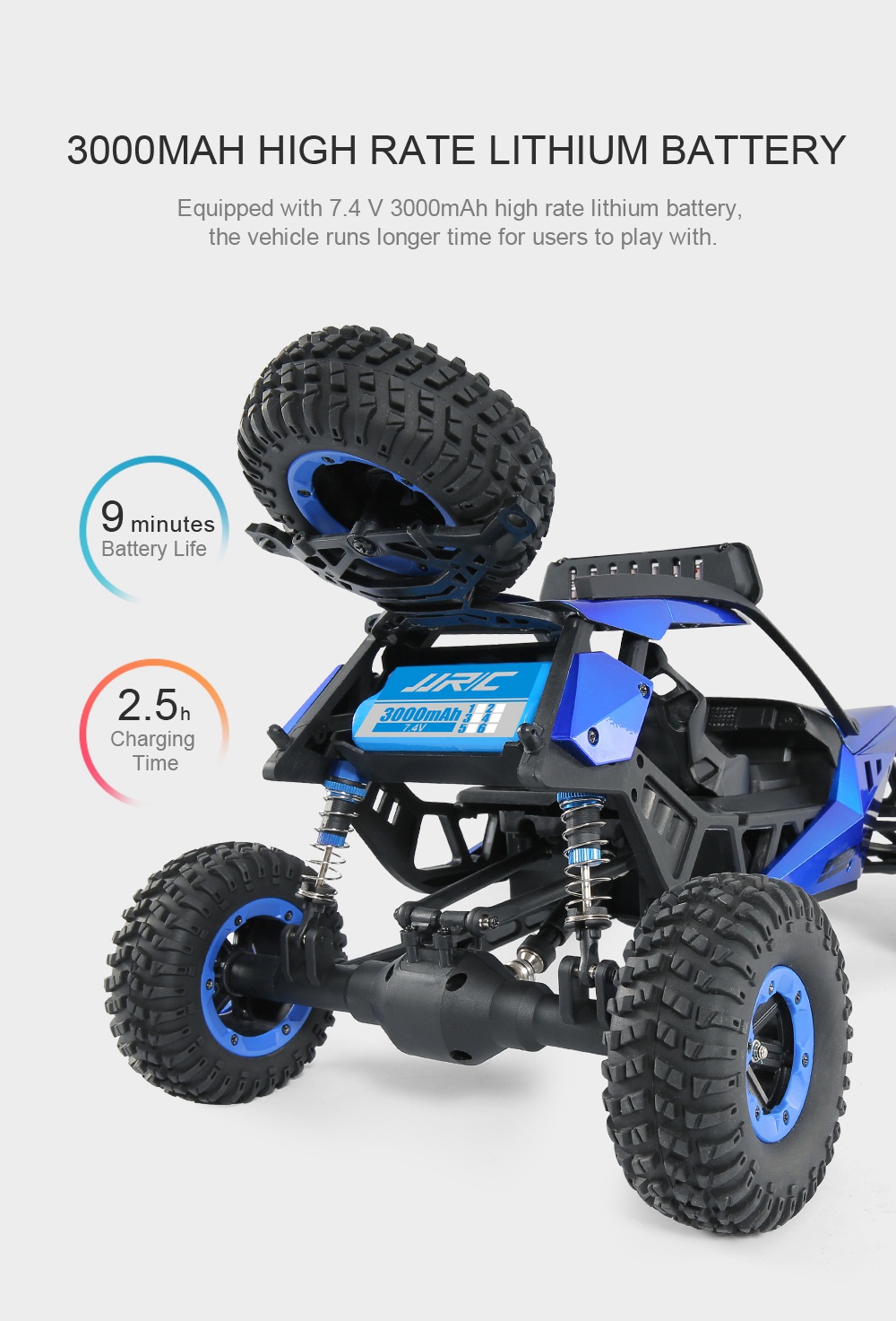 JJRC Q46 1:12 2.4G 4WD Brushed High Speed Off-road RC Car RTR - Red