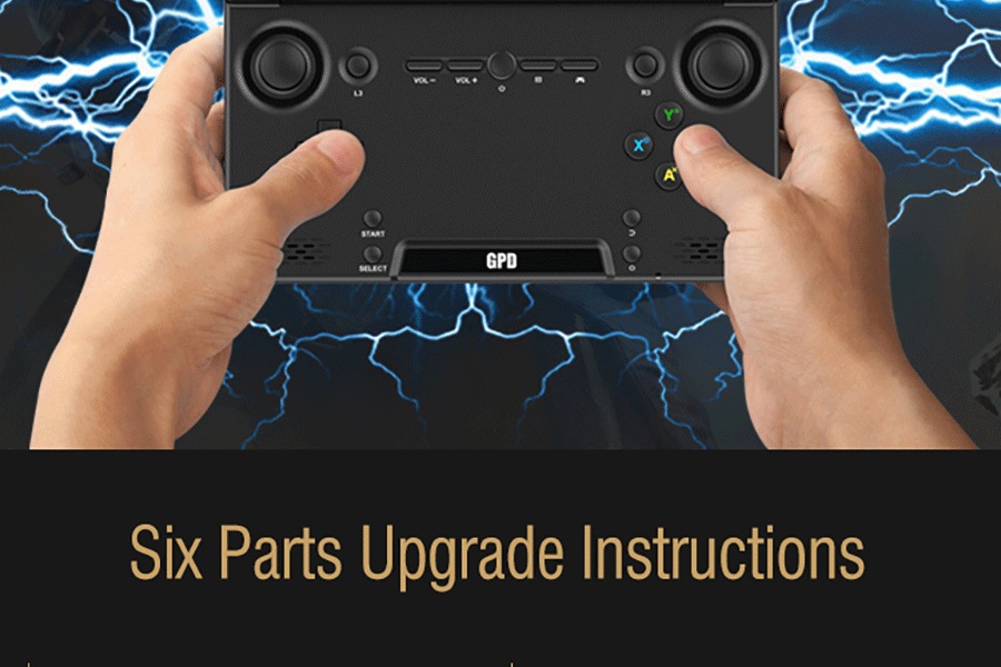 GPD XD Plus Gamepad Tablet PC MT8176 Quad Core 5.0 Inch 1280*720 Android 7.0 Handheld Game 4GB RAM 32GB ROM - Black