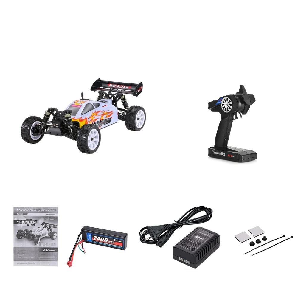 ZD Racing 9102 Thunder B-10E 2.4G 1:10 4WD Brushless Off-road RC Car RTR - White