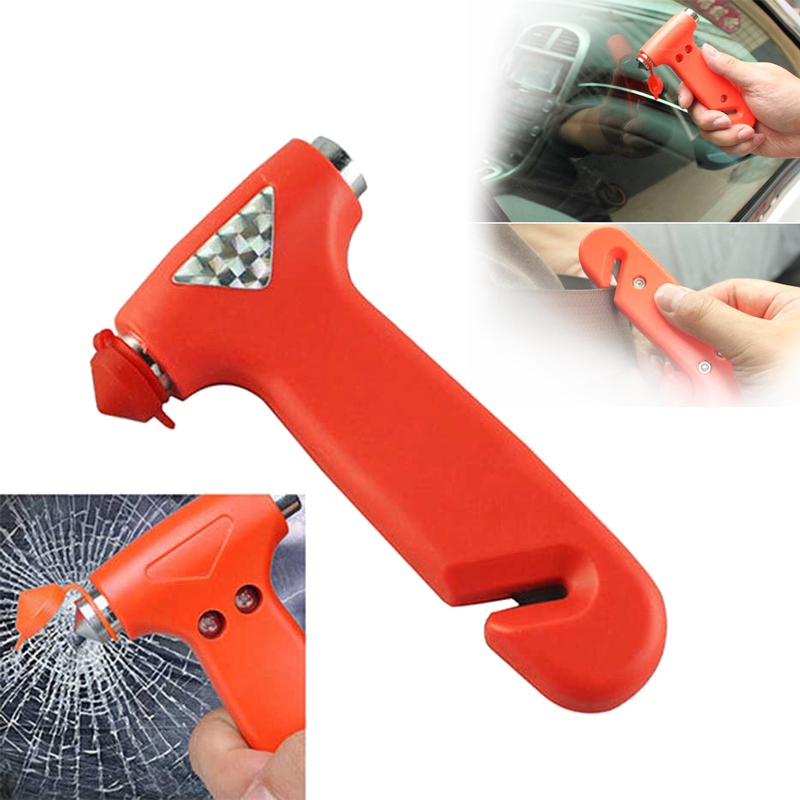 Car Safety Escape Emergency Hammer Rescue Tool Orange