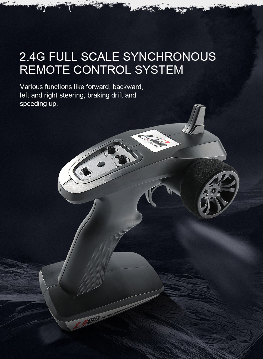 JJRC Q46 1:12 2.4G 4WD Brushed High Speed Off-road RC Car RTR - Blue