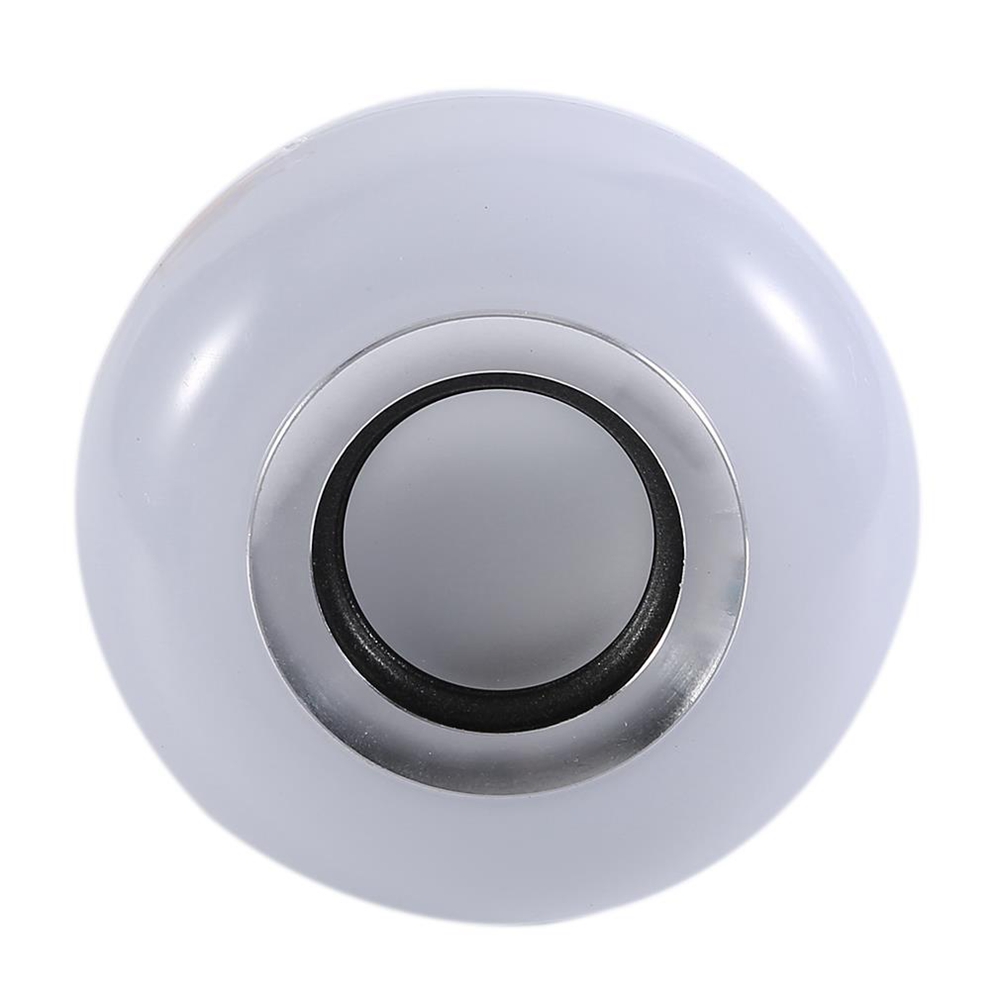 Wireless Bluetooth Remote Control Mini Smart Audio Speaker LED Music Bulb - White
