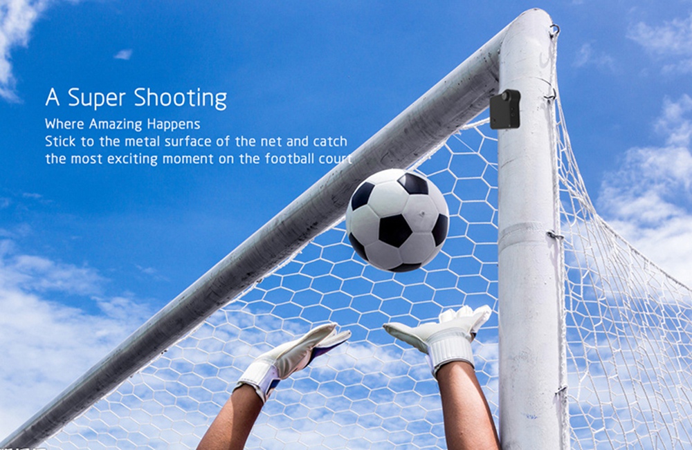 C1 Mini Wearable WiFi Camera 720P 78 Degree Wide Angle Motion Detection Photo Shooting Recording Android iOS Control - Black