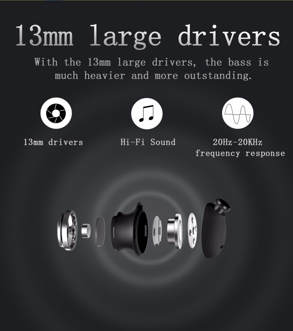Bluedio TN Bluetooth Headphone Magnetic with Dual Mic Active Noise Cancelling - Black