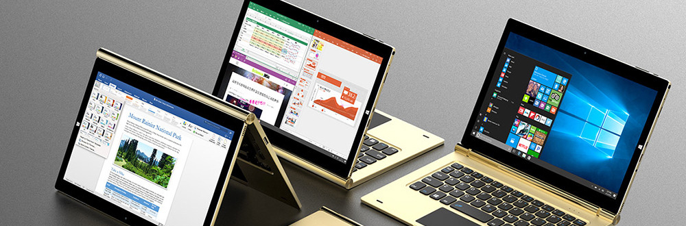 Teclast TBook 10S Tablet PC 10.1 inch Dual OS Windows 10 + Android 5.1 4GB/64GB Intel Atom X5 Z8350 Quad Core 1.92GHz IPS 1920*1200 - Gold