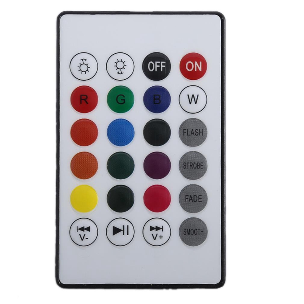 Wireless Bluetooth Remote Control Mini Smart Audio Speaker LED Music Bulb - White