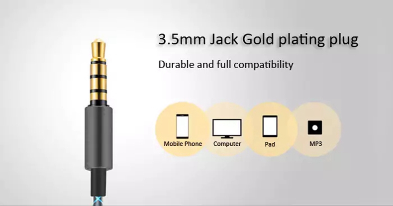 Huawei AM12 Plus In-ear Earphone with Mic 3.5mm Jack Three Key Control - Gray