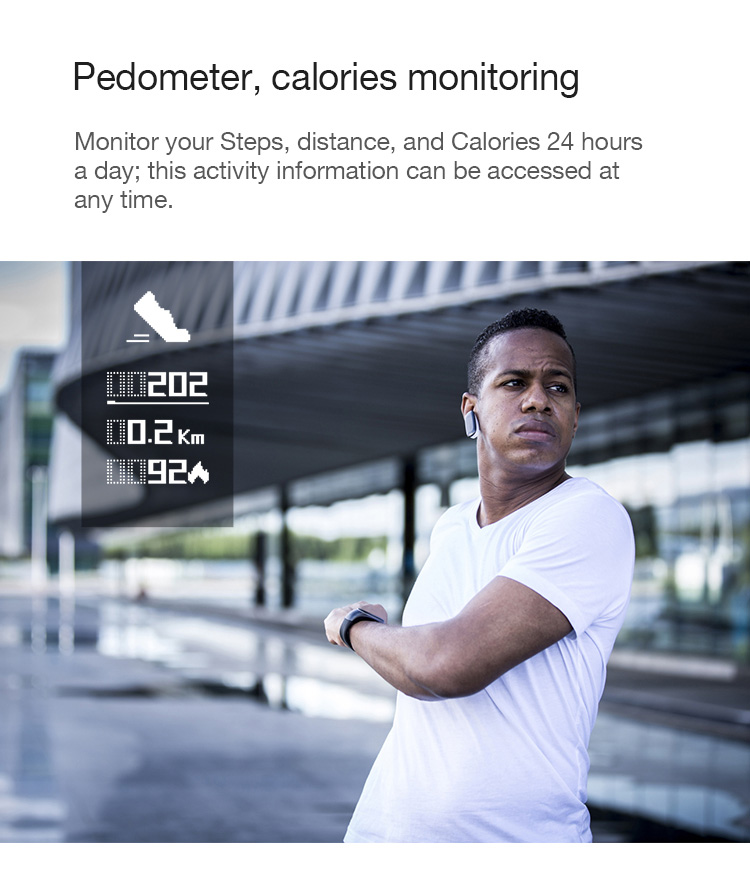 V08 Smart Bracelet 2 In 1 Portable Bluetooth Earphone Blood Pressure Continuous Heart Rate Monitor Compatible With IOS Android - Black