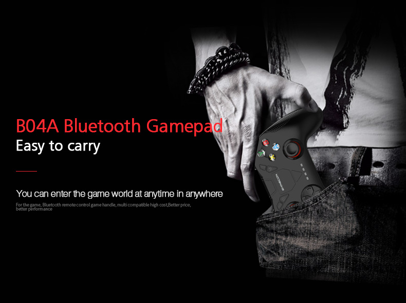 VR SHINECON SC-B04A 2.4G Wireless Bluetooth Gamepad Bluetooth 4.0 Game Remote Controller for Android iOS PC VR - Black