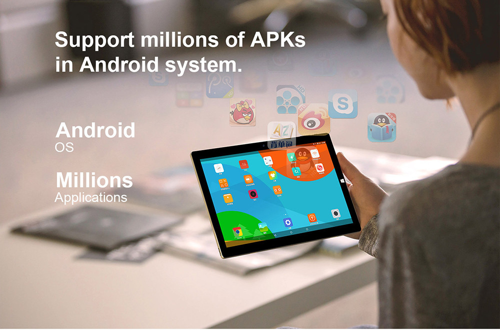 Teclast TBook 10S Tablet PC 10.1 inch Dual OS Windows 10 + Android 5.1 4GB/64GB Intel Atom X5 Z8350 Quad Core 1.92GHz IPS 1920*1200 - Gold