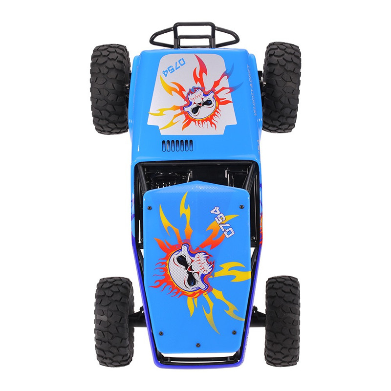 Wltoys 10428A 1:10 2.4G 4WD 30km/h with 540 Brushed Motor Climbing Truck RC Car RTR - Blue