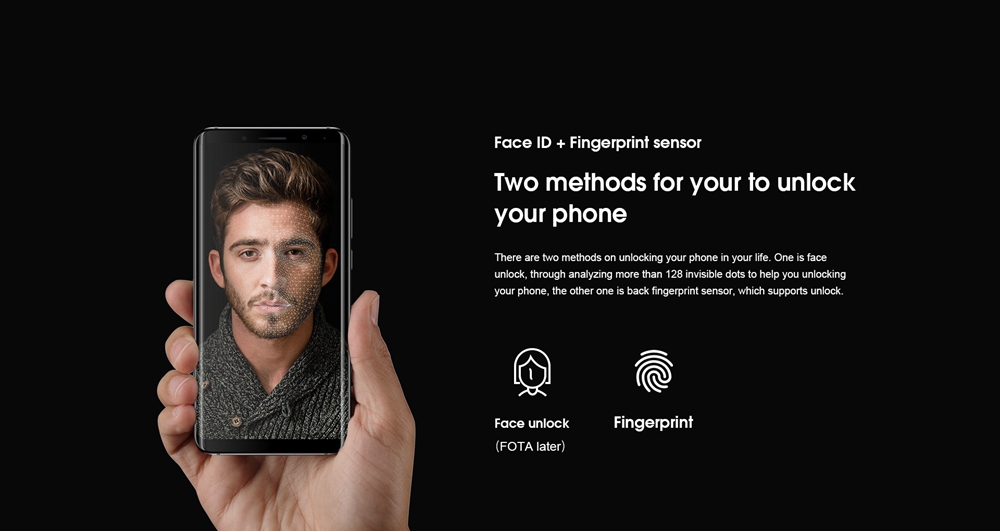 [HK Stock]Elephone U Pro 5.99 Inch 4G Smartphone Android 8.0 Qualcomm Snapdragon 660 Octa Core 6GB RAM 128GB ROM - Black