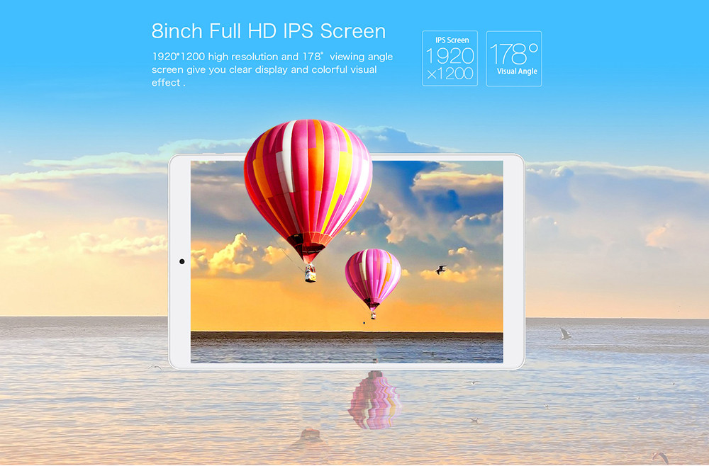 Teclast X80 Pro Tablet PC 8" Dual OS Intel Cherry Trail X5 Z8350 1.92GHz Quad Core 2GB RAM 32GB ROM Dual Cameras Wifi HDMI - White