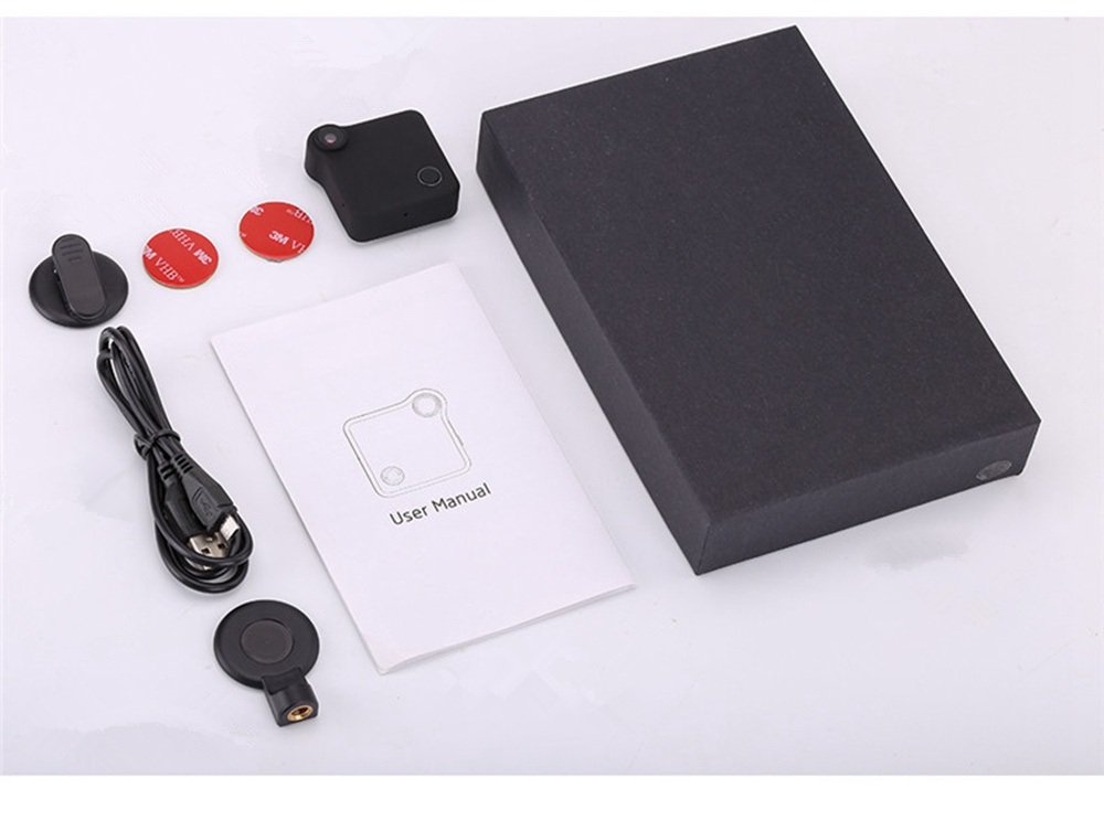 C1 Mini Wearable WiFi Camera 720P 78 Degree Wide Angle Motion Detection Photo Shooting Recording Android iOS Control - Black