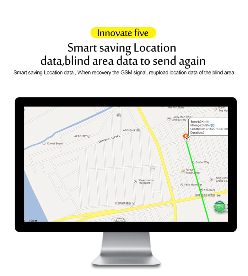 TK108 Car GPS Tracker Realtime GSM GPRS GPS Locator Black