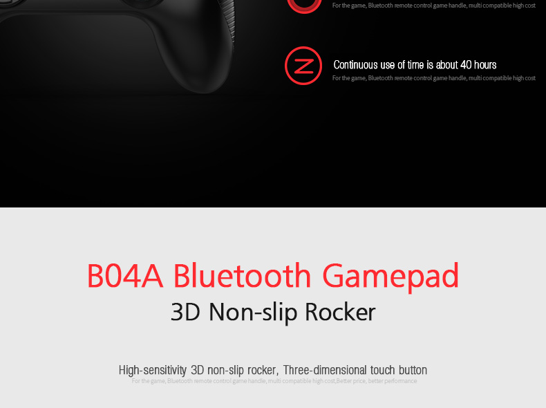 VR SHINECON SC-B04A 2.4G Wireless Bluetooth Gamepad Bluetooth 4.0 Game Remote Controller for Android iOS PC VR - Black