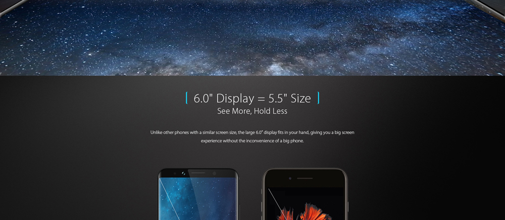 [HK Stock]UMIDIGI S2 Pro 6.0 Inch 4G LTE Smartphone FHD+ Screen  Helio P25 Octa Core 6GB 128GB 13.0MP+5.0MP Dual Rear Cameras Android 7.0 OS 5100mAh Touch ID - Black