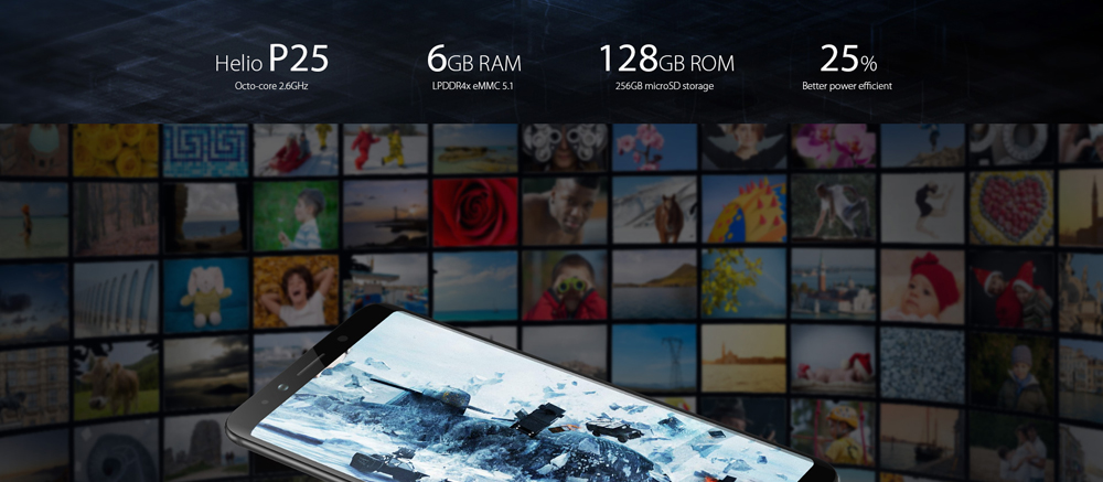 [HK Stock]UMIDIGI S2 Pro 6.0 Inch 4G LTE Smartphone FHD+ Screen Helio P25 Octa Core 6GB 128GB 13.0MP+5.0MP Dual Rear Cameras Android 7.0 OS 5100mAh Touch ID - Red