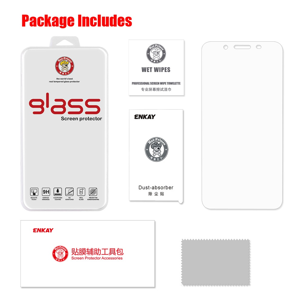 Hat-Prince Tempered Glass Film For VIVO Y66 0.26 mm 2.5D Explosion-proof Membrane Glass Film - Transparent