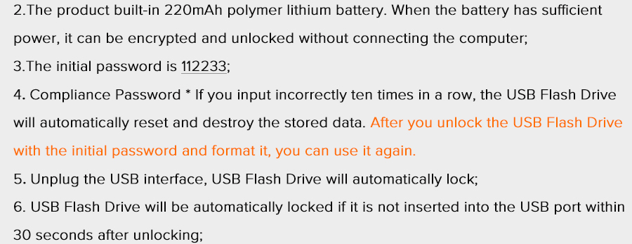 Teclast Pendrives 32GB CreSecure Encryption Flash Drives Key Version Memory Stick Physical Encrypted - Black