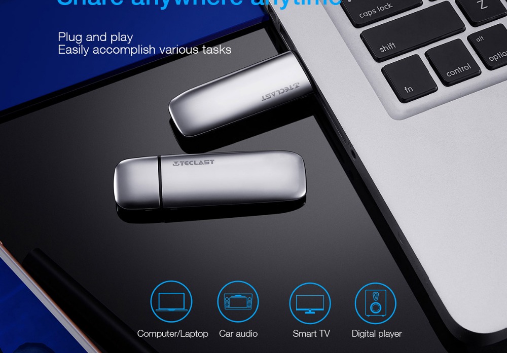 Teclast CF-NXI-S3 64GB USB 3.0 Flash Drive High-speed External Storage Memory Stick Write Speed 150M/s- Silver