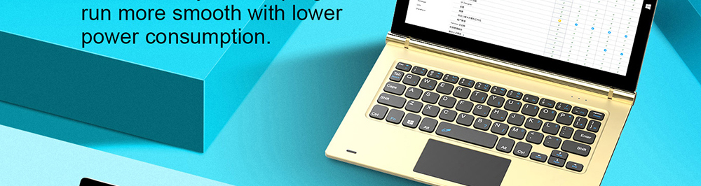[Package A] Teclast TBook 10S 10.1 inch Dual OS Windows 10 & Android 5.1 Tablet PC (Gold) + Docking Keyboard (Gold)