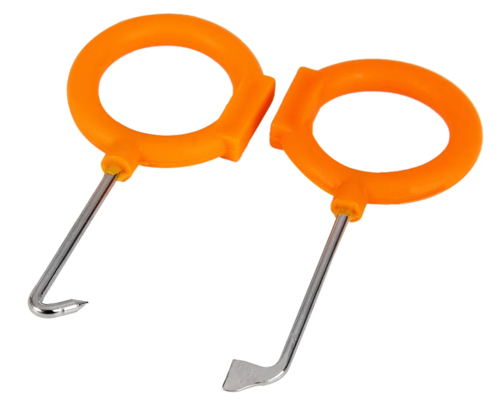 12 PCS Car Audio Disassembly Tools Car Audio Removal Installer Pry Tool - Orange + Silver
