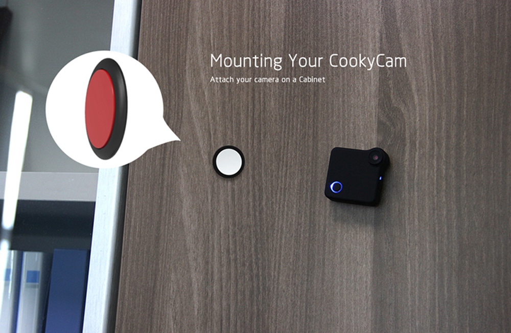 C1 Mini Wearable WiFi Camera 720P 78 Degree Wide Angle Motion Detection Photo Shooting Recording Android iOS Control - Black