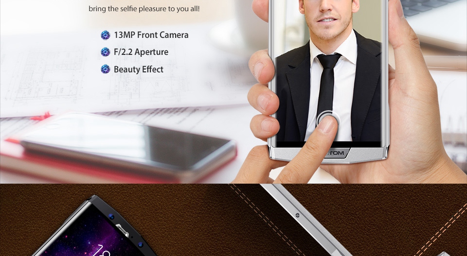 [HK Stock]HOMTOM HT70 6.0 Inch Smartphone MTK6750T Octa Core 4GB 64GB 16MP+5MP Dual Rear Cameras Android 7.0 HD+ 18:9 Screen 10000mAh - Silver