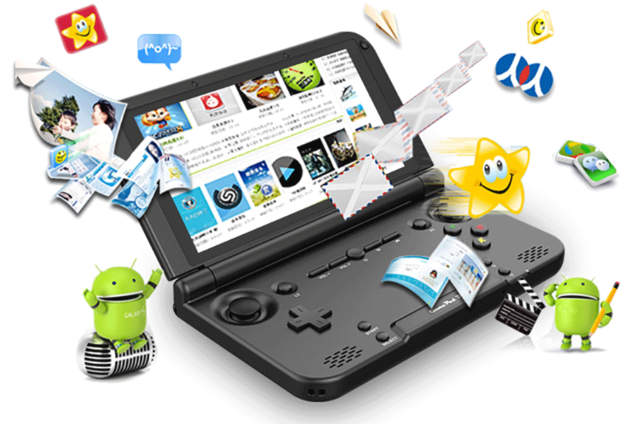 GPD XD Plus Gamepad Tablet PC MT8176 Quad Core 5.0 Inch 1280*720 Android 7.0 Handheld Game 4GB RAM 32GB ROM - Black