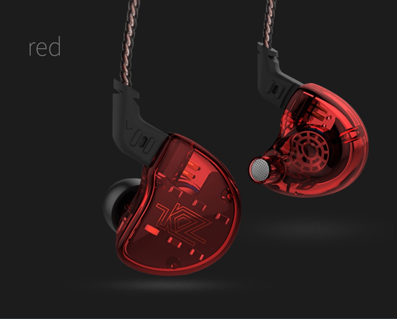 KZ ZS10 HiFi 10 Drivers 4BA+1DD Hybrid Earphone 4 Balanced Armature Dynamic Heavy Bass Headphone