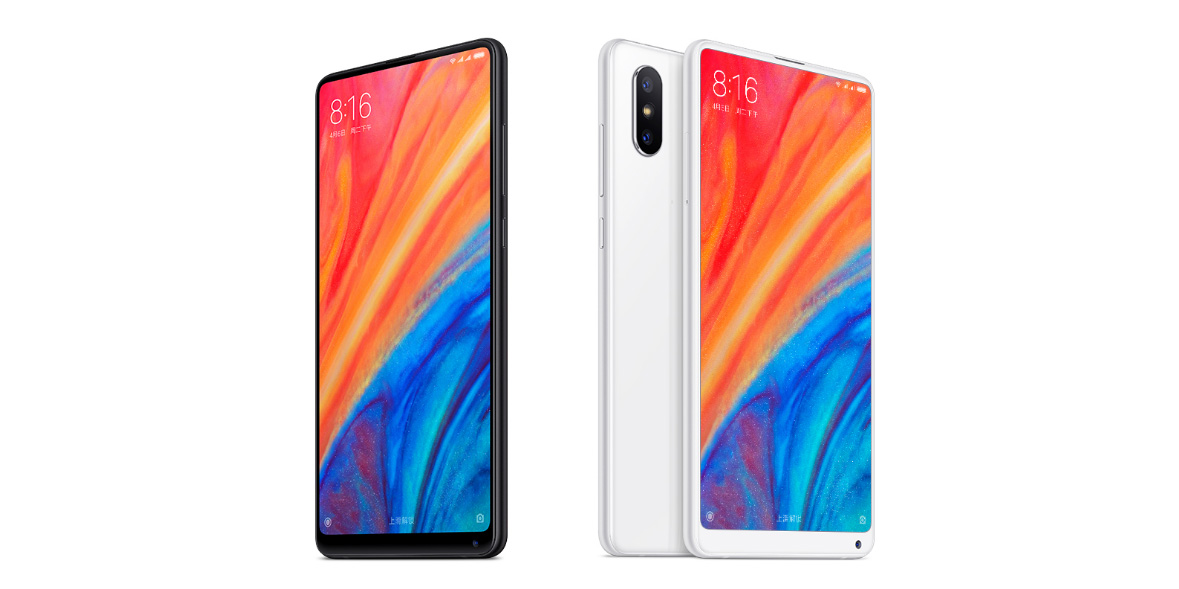 Xiaomi Mi Mix 2S 5.99 Inch 4G LTE Smartphone Qualcomm Snapdragon 845 Octa Core 6GB 64GB 12.0MP Dual Rear Cameras MIUI 9 Type-C Ceramic Body - Black